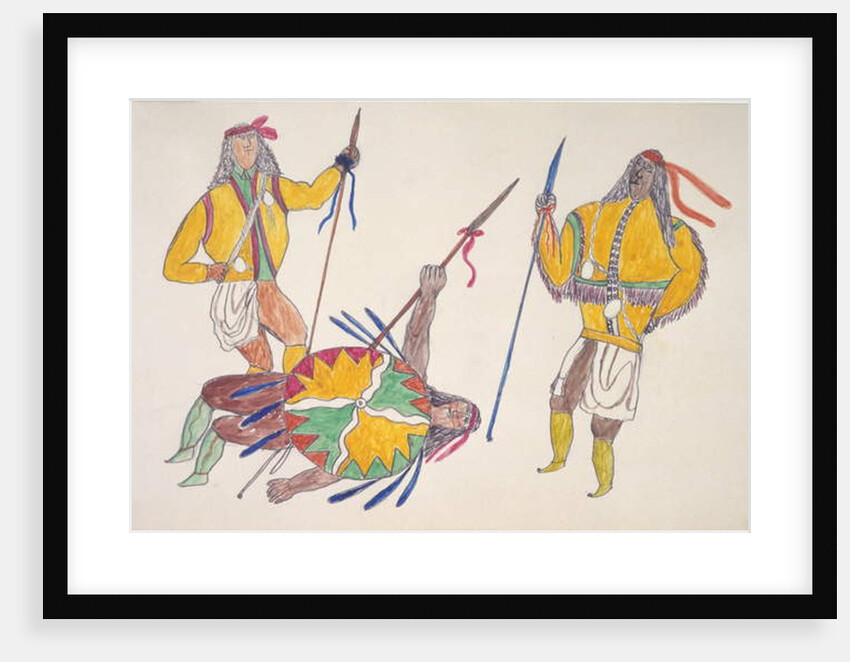 Two men with wounded man by Frederick Gokliz