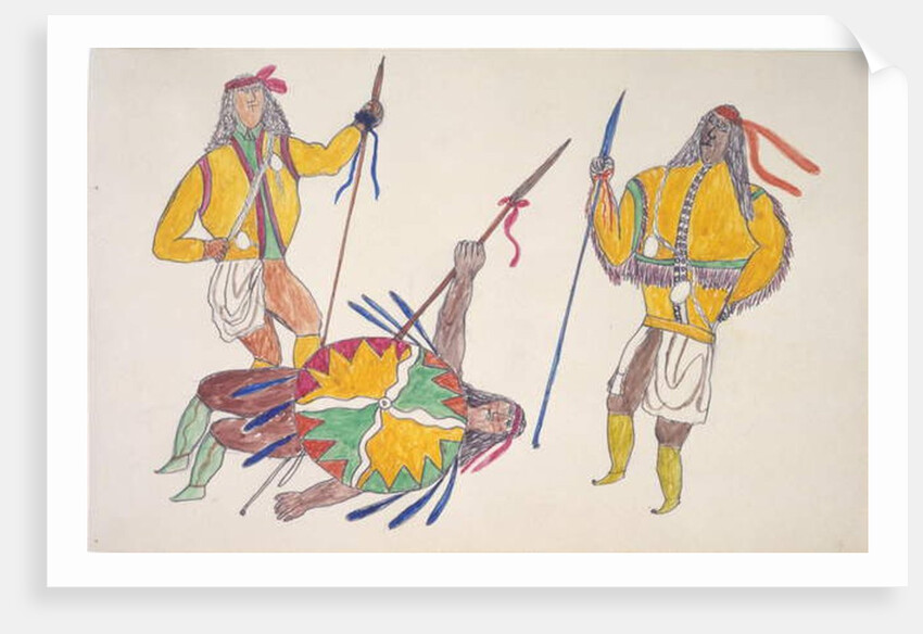 Two men with wounded man by Frederick Gokliz