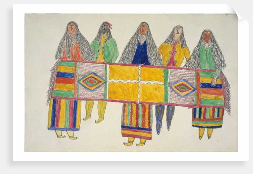 Group presents blanket by Frederick Gokliz