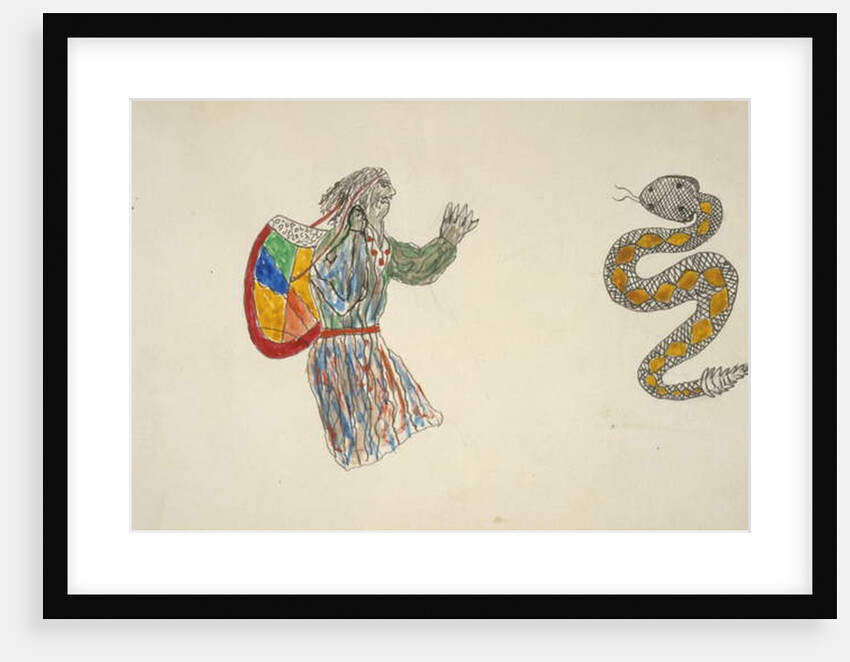 Man and snake by Frederick Gokliz