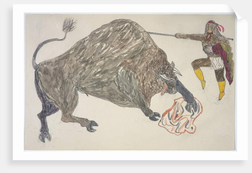 Bison hunt by Frederick Gokliz