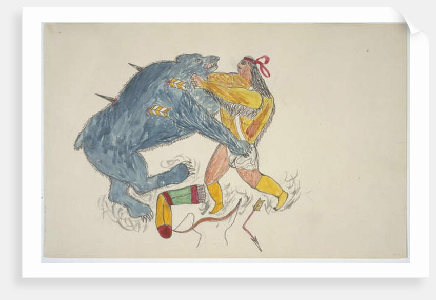 Man and bear by Frederick Gokliz