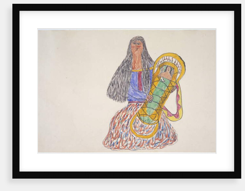 Woman and baby in cradleboard by Frederick Gokliz