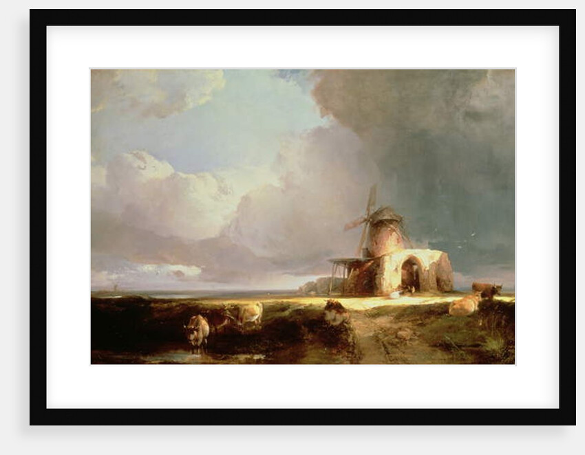 Remains of St. Benedict's Abbey on the Norfolk Marshes, 1847 by Henry Bright