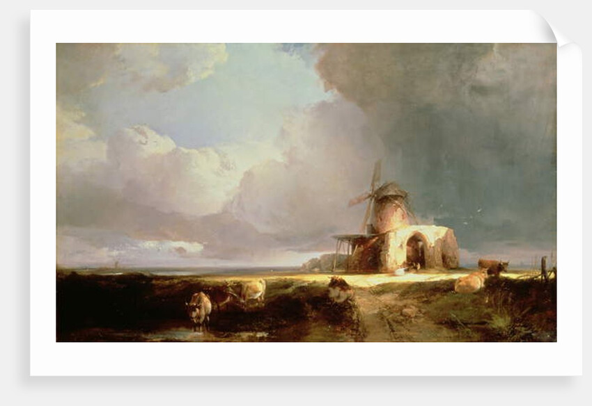 Remains of St. Benedict's Abbey on the Norfolk Marshes, 1847 by Henry Bright