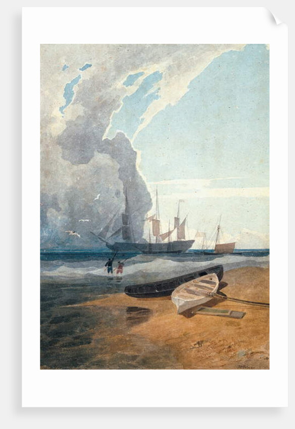 The Mars, Riding at Anchor off Cromer, c.1807 by John Sell Cotman