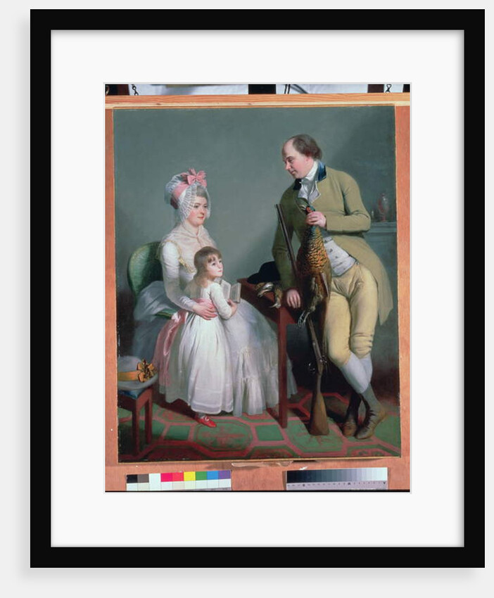 Mr and Mrs Custance of Norwich and their Daughter Frances, c.1786 by William Beechey