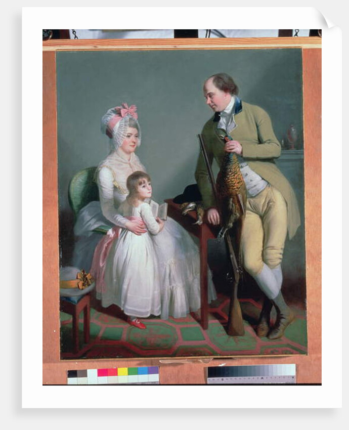 Mr and Mrs Custance of Norwich and their Daughter Frances, c.1786 by William Beechey
