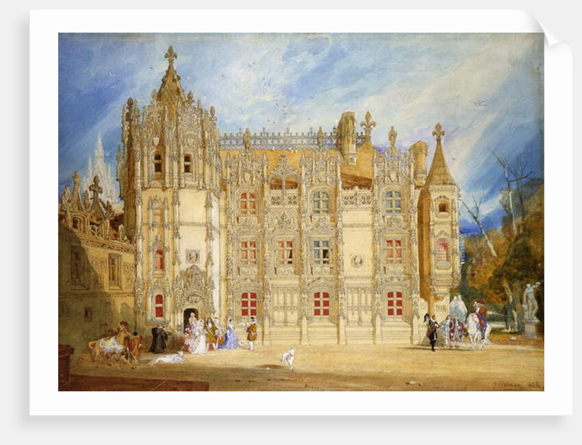 Abbatial House at the Abbey of St. Ouen at Rouen, 1826 by John Sell Cotman