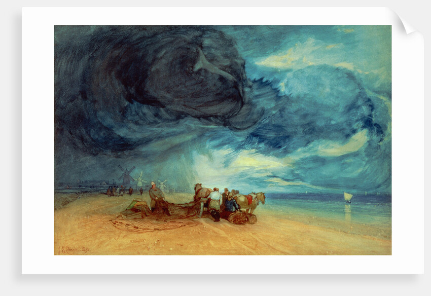 Storm on Yarmouth Beach, 1831 by John Sell Cotman