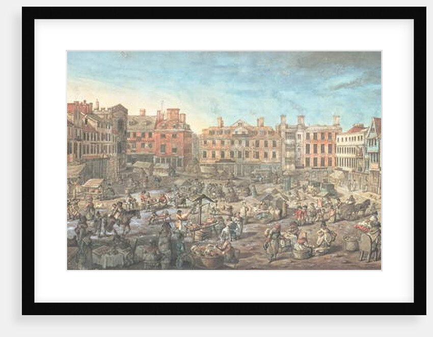 Norwich Market Place, 1799 by Robert Dighton
