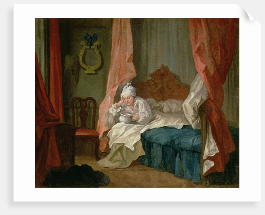 Francis Matthew Schutz in his Bed, c.1755-60 by William Hogarth