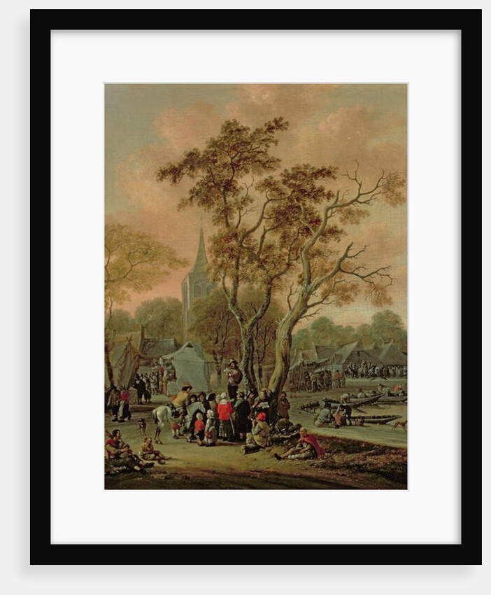 A Village Fair with a Mummer, 1702 by Salomon Rombouts