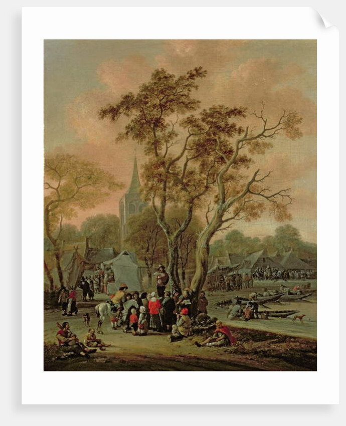 A Village Fair with a Mummer, 1702 by Salomon Rombouts