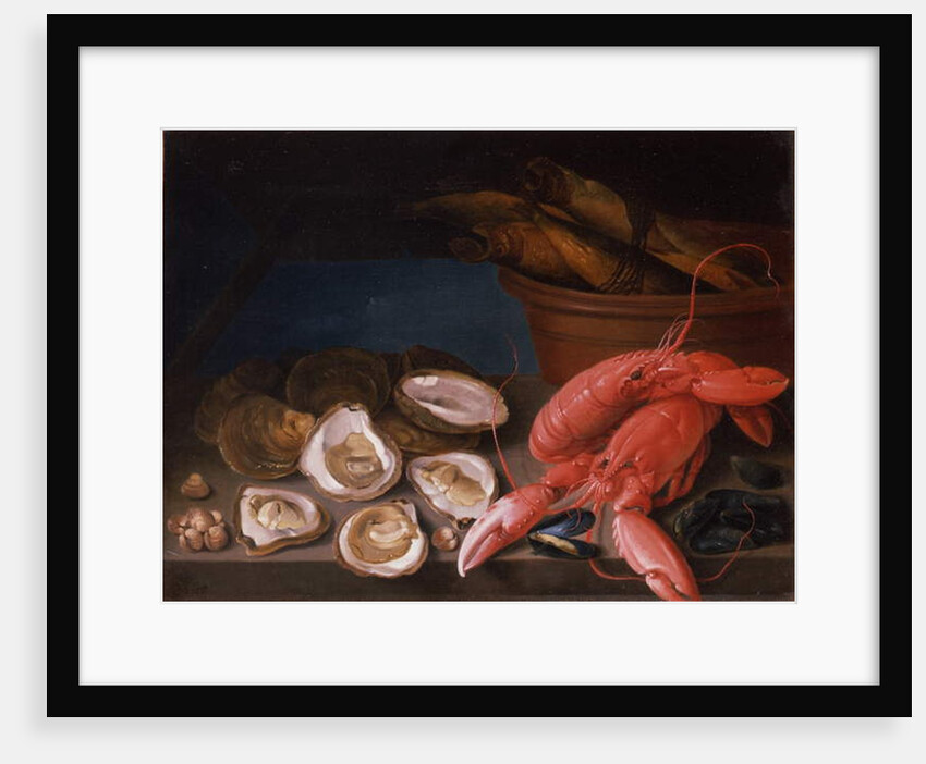 Still Life of Lobsters by James Sillett