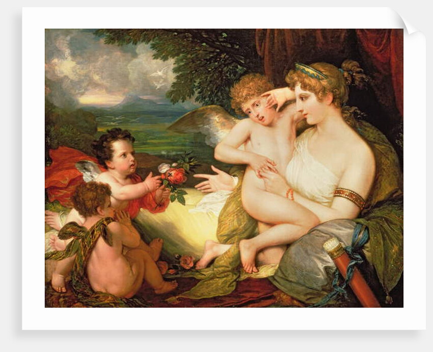 Venus Comforting Cupid Stung by a Bee, 1813 by Benjamin West