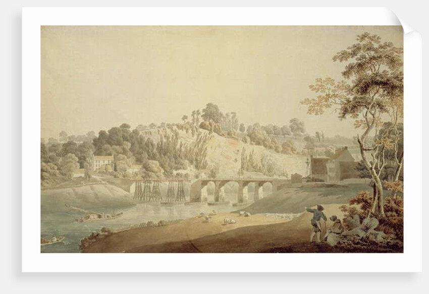 Chepstow Bridge, Wye Valley by Michael (1743-1801) Rooker