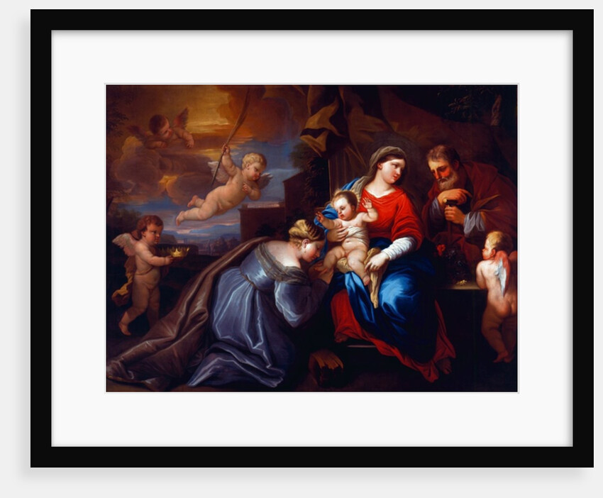The Mystic Marriage of St. Catherine in a Giordano Composition by Luca Giordano