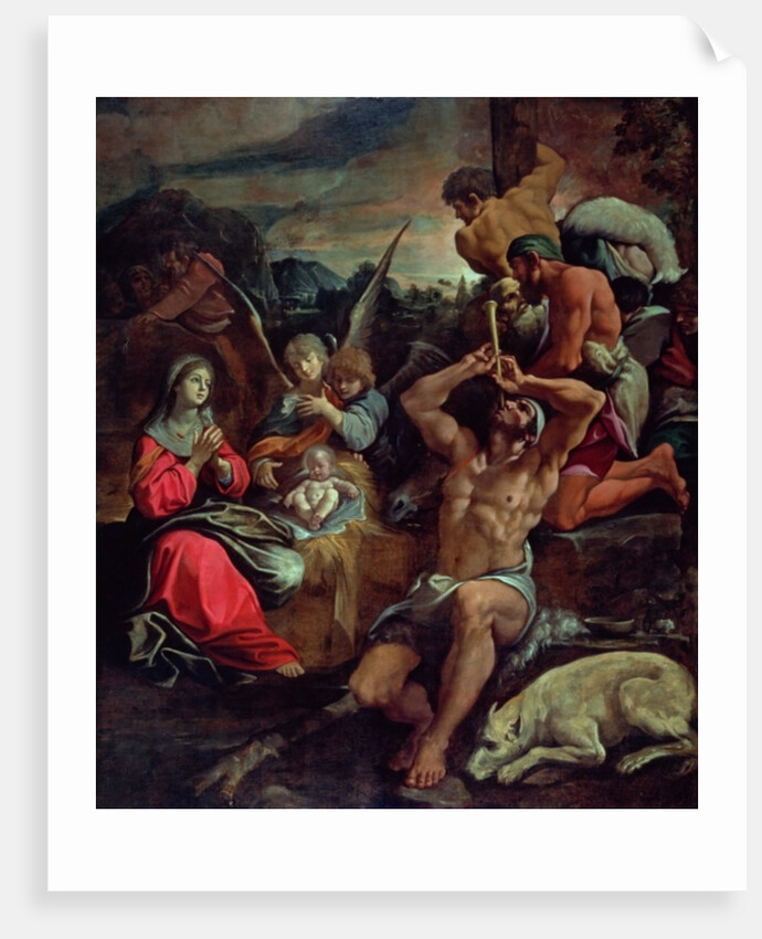 The Adoration of the Shepherds by Lorenzo Garbieri