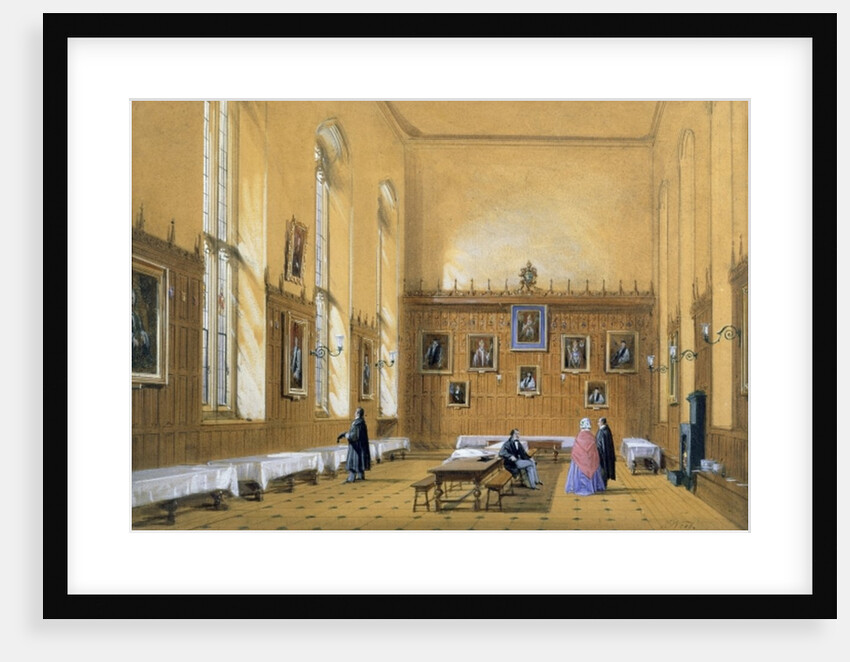 New College Hall, 1858 by Joseph Nash