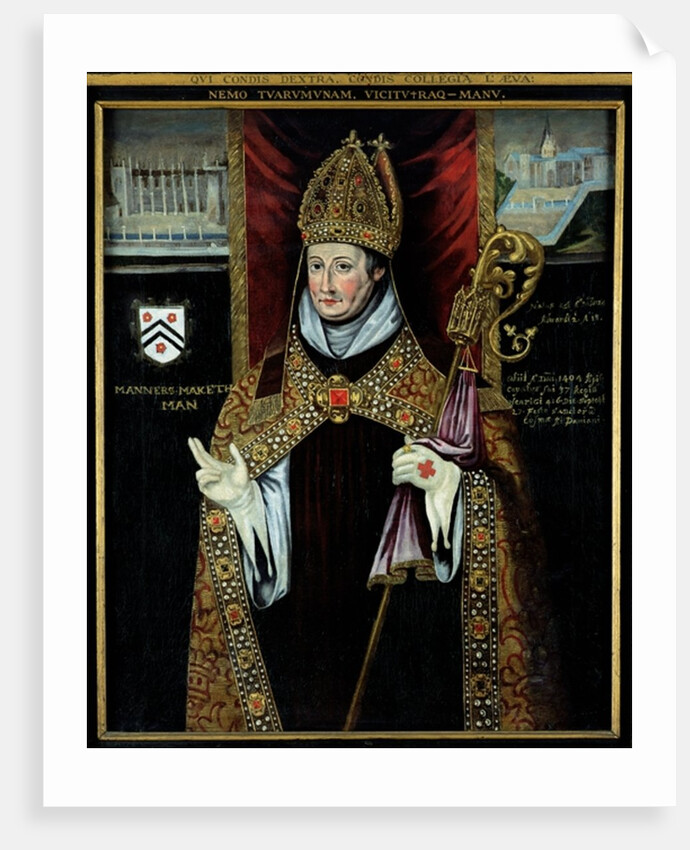 Portrait of William of Wykeham by School English