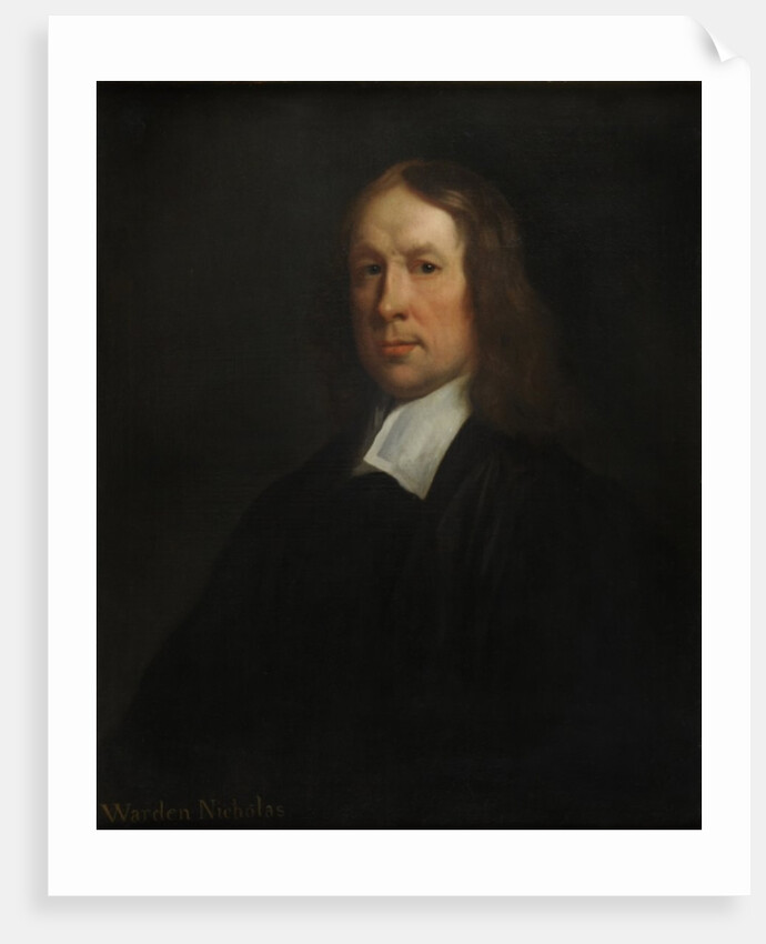 Warden John Nicholas by Peter Lely