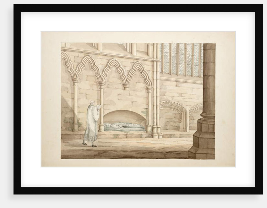 Ms. New Coll 380, f8r. The antiquities of the Cathedral Church of Saint Mary, Carlisle, drawn by Robert Carlile, 1795 by Robert Carlile