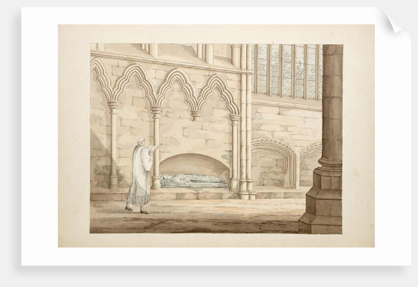Ms. New Coll 380, f8r. The antiquities of the Cathedral Church of Saint Mary, Carlisle, drawn by Robert Carlile, 1795 by Robert Carlile