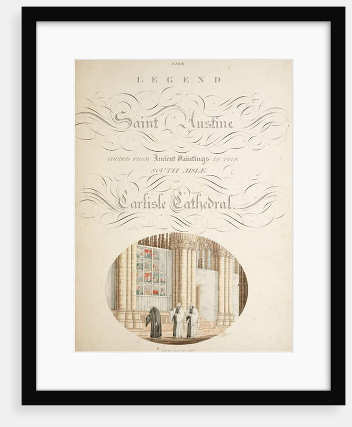 Ms. New Coll 380, f9r. The antiquities of the Cathedral Church of Saint Mary, Carlisle, drawn by Robert Carlile, 1795 by Robert Carlile