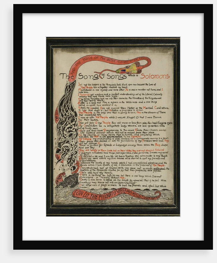 The Song of Songs which is Solomon's, 8th September 1907 by Joseph Rudyard Kipling