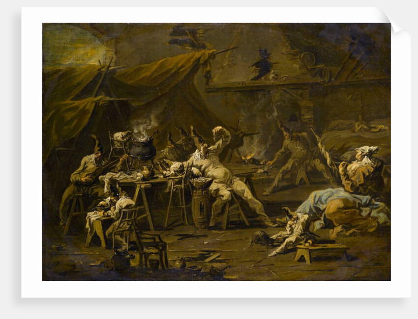 The Supper of Pulcinella and Colombina, c.1725-1730 by Alessandro Magnasco