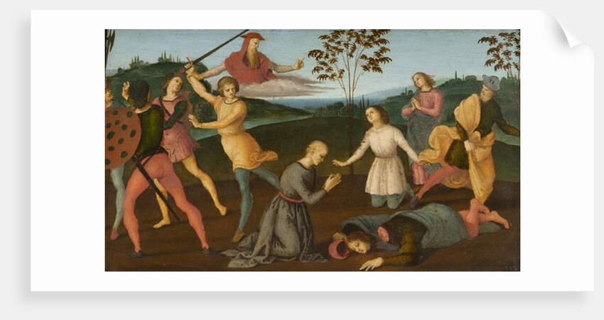 St. Jerome Saving Sylvanus and Punishing the Heretic Sabinianus, 1502-1503 by Raphael