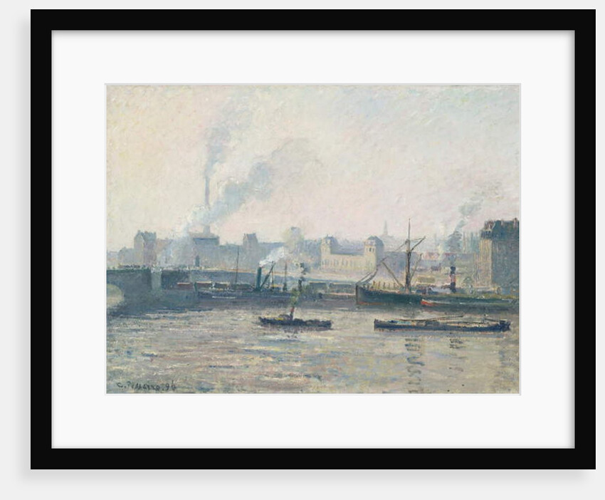 The Saint-Sever Bridge, Rouen: Mist, 1896 by Camille Pissarro