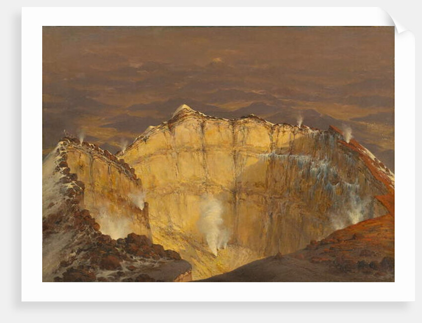 Crater of Popocatépetl, 1833 by Jean Baptiste Louis Gros