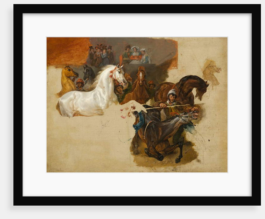 Race of the Riderless Horses, c.1820 by Emile Jean Horace Vernet