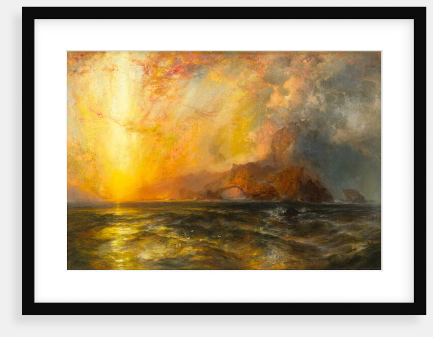 Fiercely the red sun descending/Burned his way along the heavens, 1875-1876 by Thomas Moran
