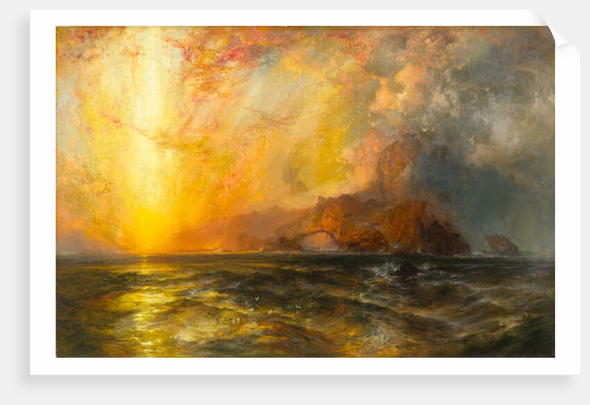 Fiercely the red sun descending/Burned his way along the heavens, 1875-1876 by Thomas Moran