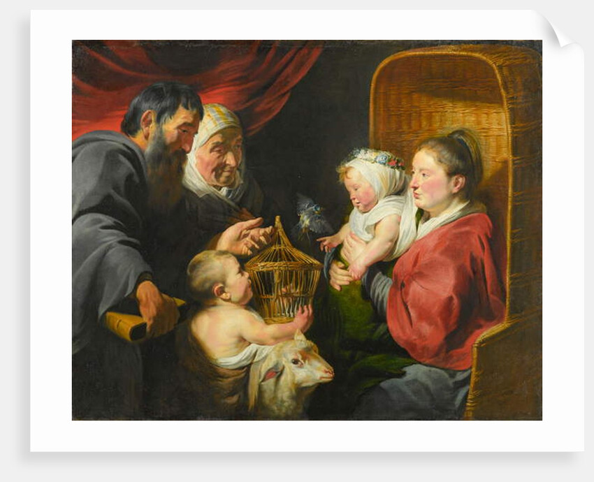 The Virgin and Child with St. John and His Parents, c.1617-1618 by Jacob Jordaens