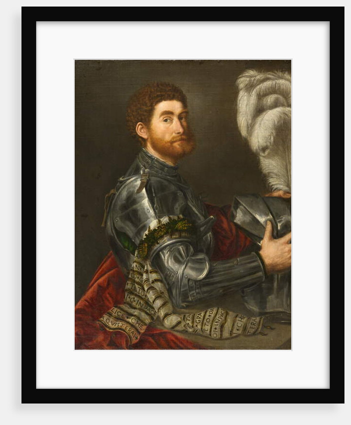 Portrait of a Man in Armour, c.1535-1540 by Paris Bordone