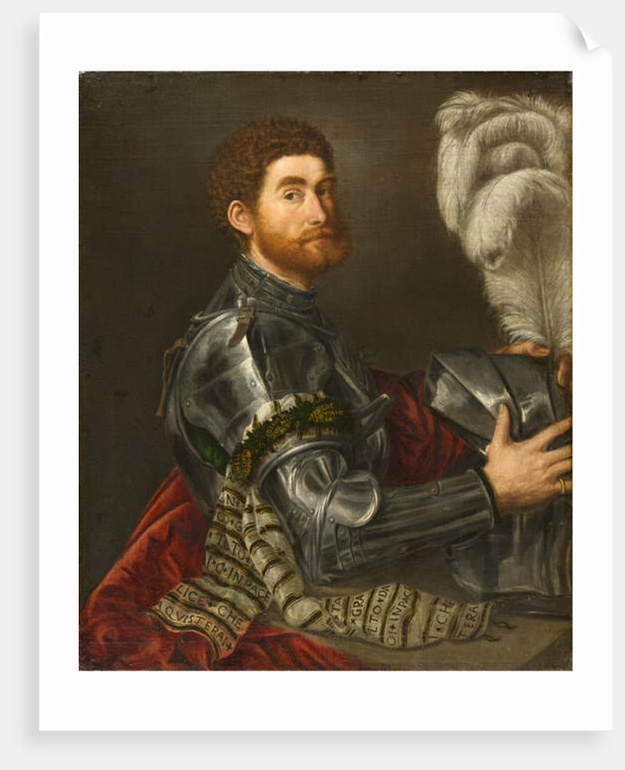 Portrait of a Man in Armour, c.1535-1540 by Paris Bordone