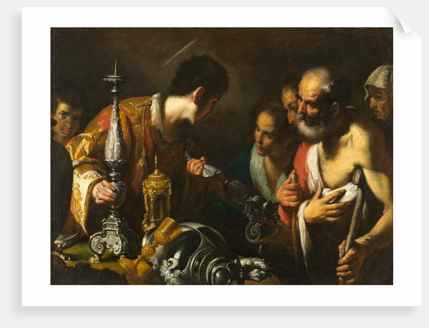 St. Lawrence Distributing the Treasures of the Church, c.1625 by Bernardo Strozzi