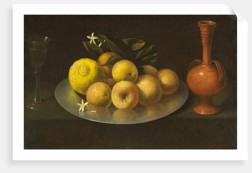 Still Life with Glass, Fruit, and Jar, c.1650 by Francisco de Zurbaran