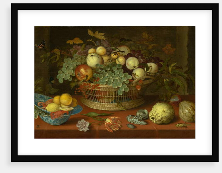 Still Life with Basket of Fruit, 1622 by Balthasar van der Ast