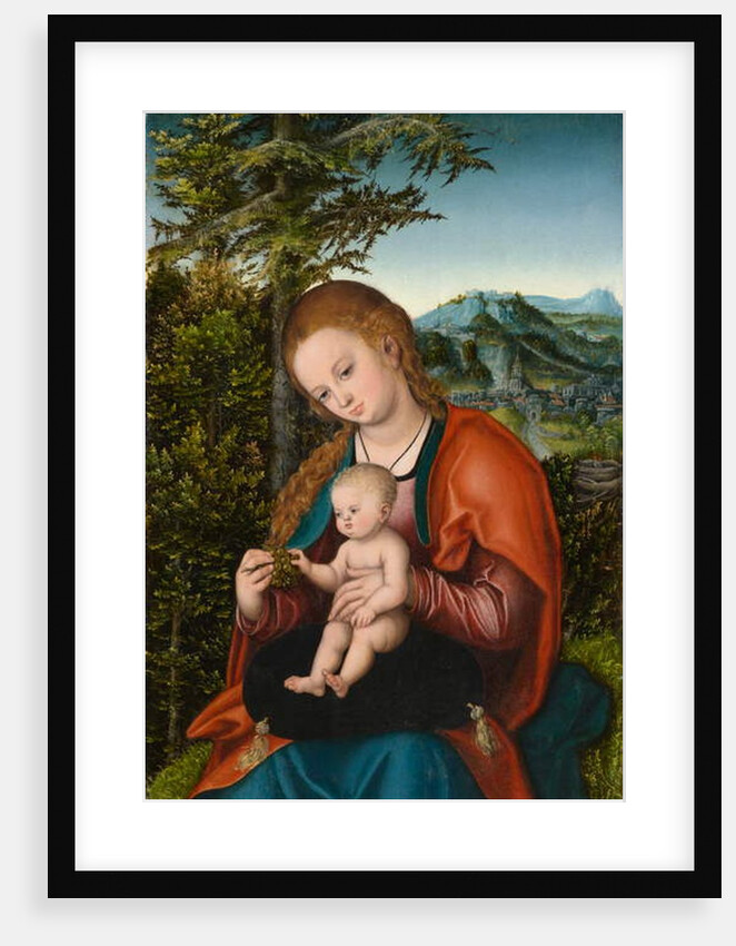 Madonna and Child in a Landscape, c.1518 by Lucas the Elder Cranach