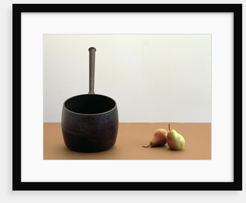 Pan & Two pears 2005 by Norman Hollands