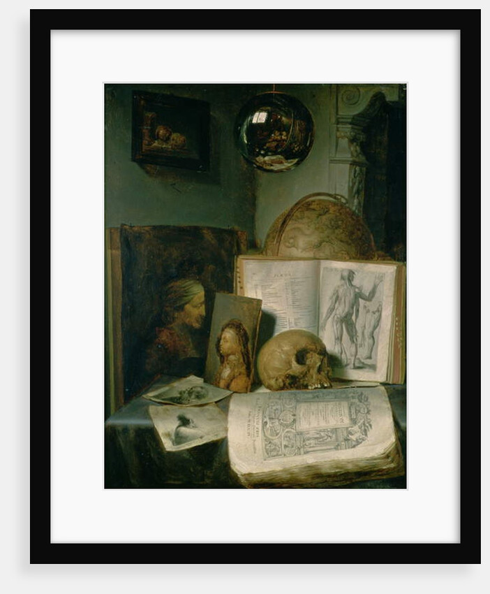 Still Life with a Skull by Gerard Dou