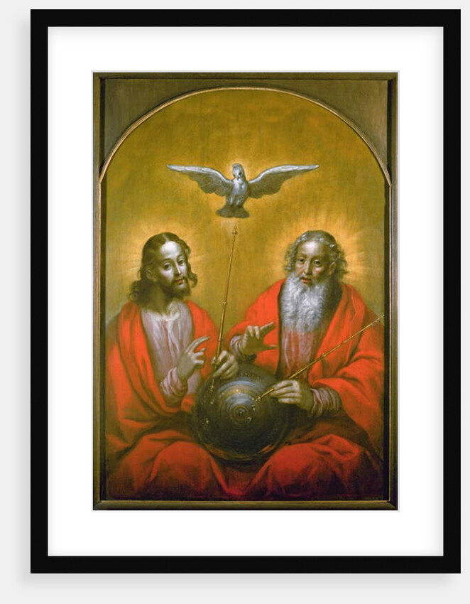 The Holy Spirit with a Model of Ptolemy's World, 1610 by Hermann Han