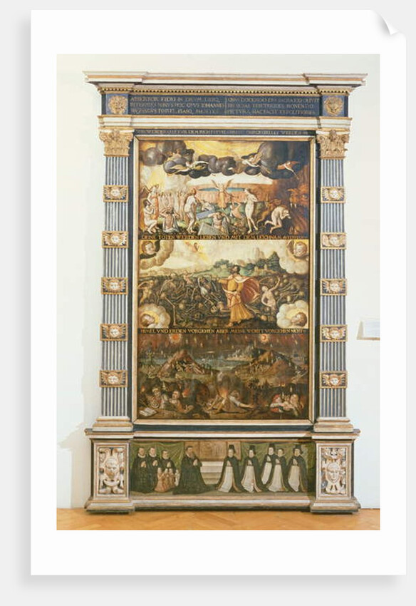 The Opening of the Sixth Seal, Ezekiel's Vision and The Last Judgement, 1584 by Gdansk School