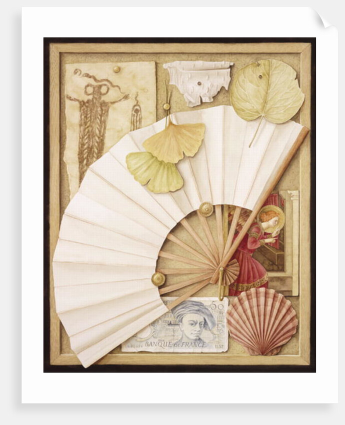 Trompe L'Oeil with Fan, 2005 by Jenny Barron