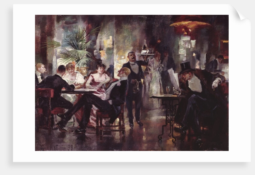 Cafe Society, 1899 by William Henry Pike